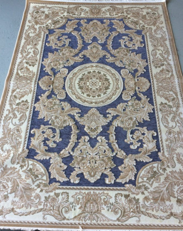 Ковер бельгийский 5054498500 KUNDUZ (Вискоза, голубой)