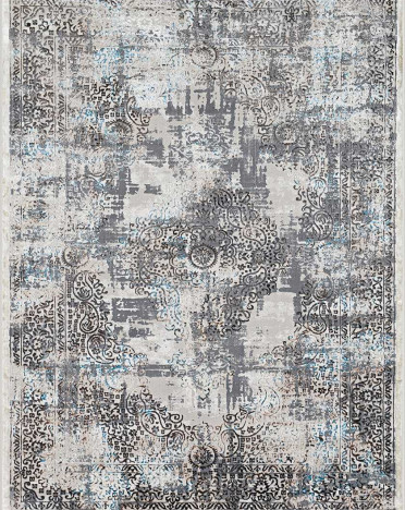 Ковер турецкий 37908B Roma (полиэстер хит сет, бежевый, голубой)