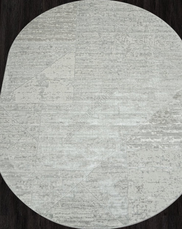 Ковер российский F196 SIRIUS (Хит-сет, серый, кремовый) овальный