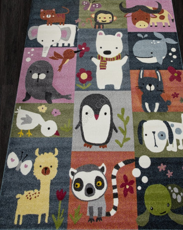 Ковер российский C215 RIO (Фризе, серый)