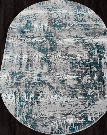 Ковер турецкий 00065A PARADIZE (Полиэстер, голубой)