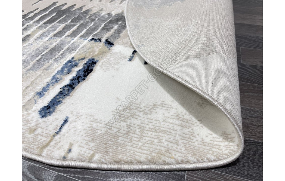 Турецкий ковер 40703A_LACIVERT / K.GRI ОВАЛ