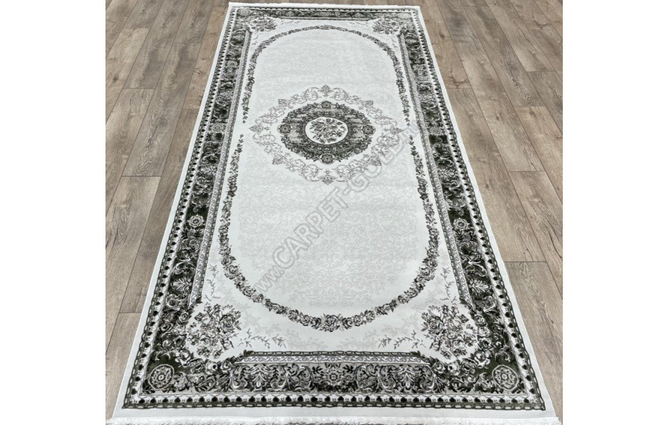 03671A CREAM/GREEN DECO